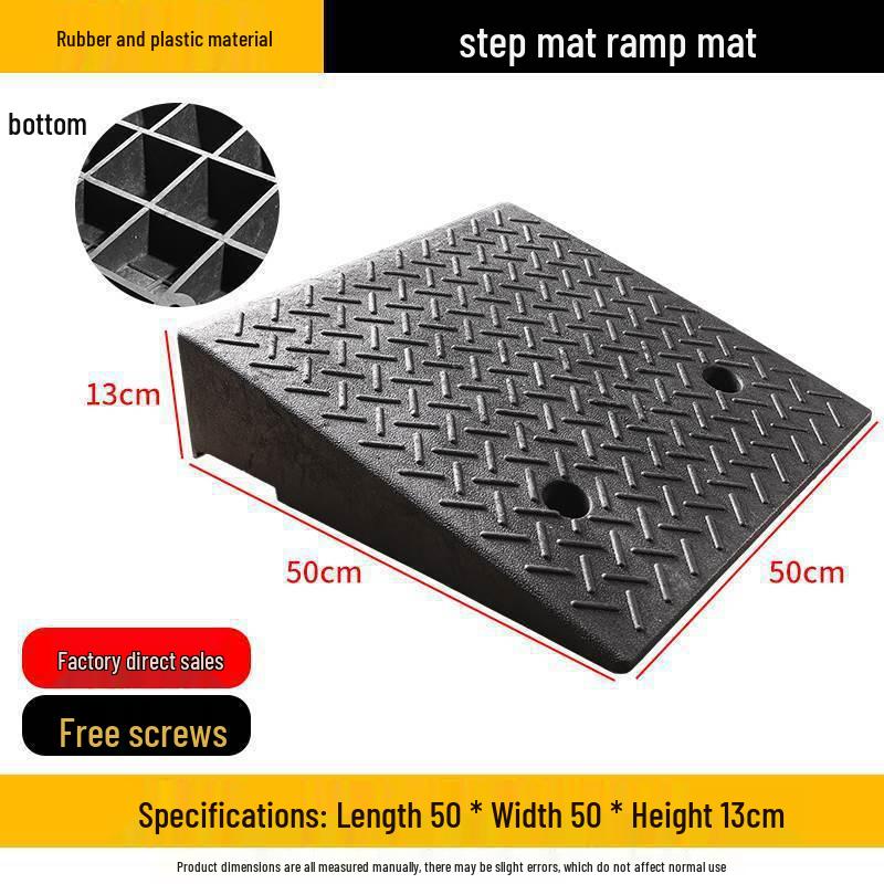 Heavy-Duty Rubber/Plastic Curb Ramp & Speed Bump Pad