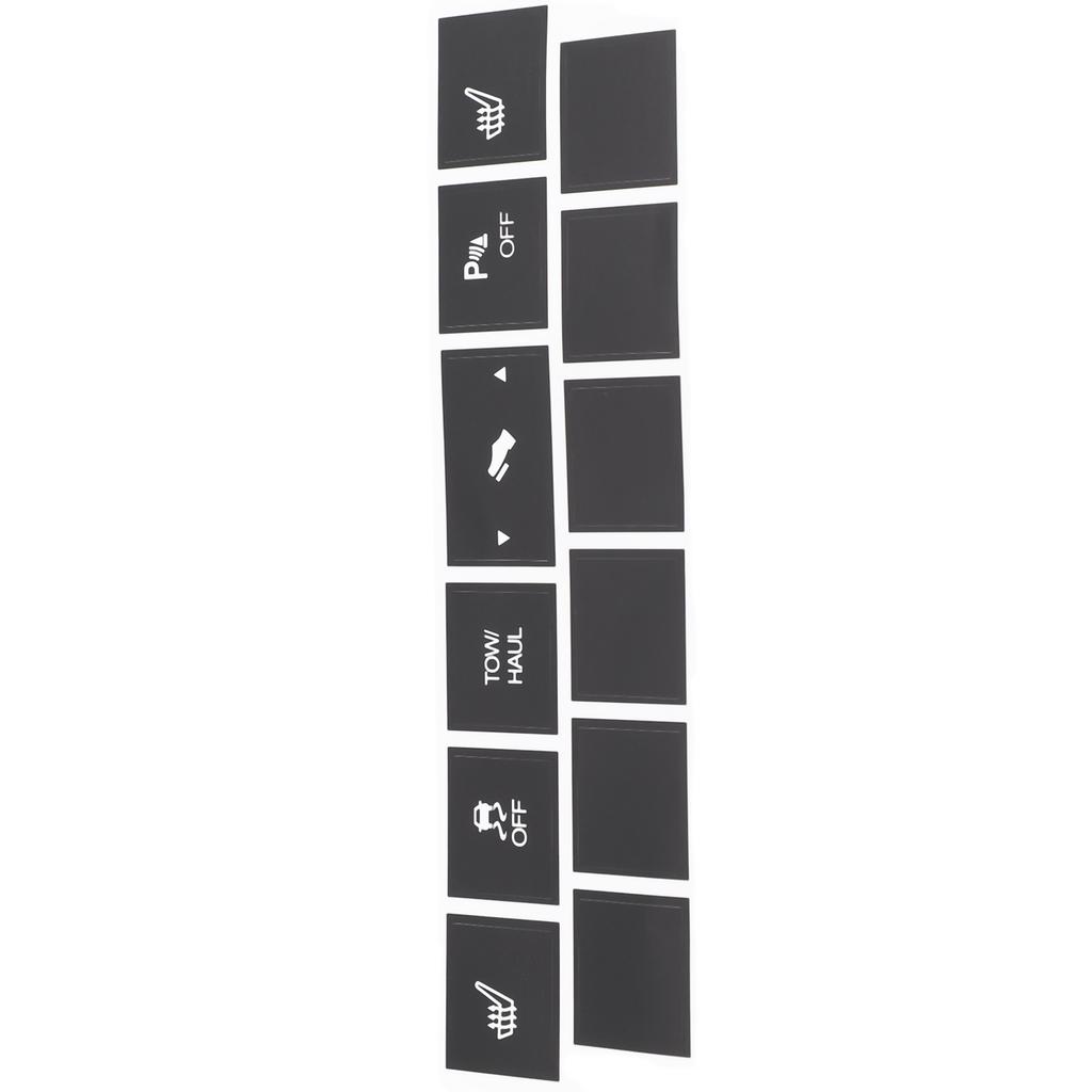 Car Stickers Car Heated Seat Traction Button Repair Sticker Set Auto Decals For Cherokee 2005-2009 For Commander 2005-2009