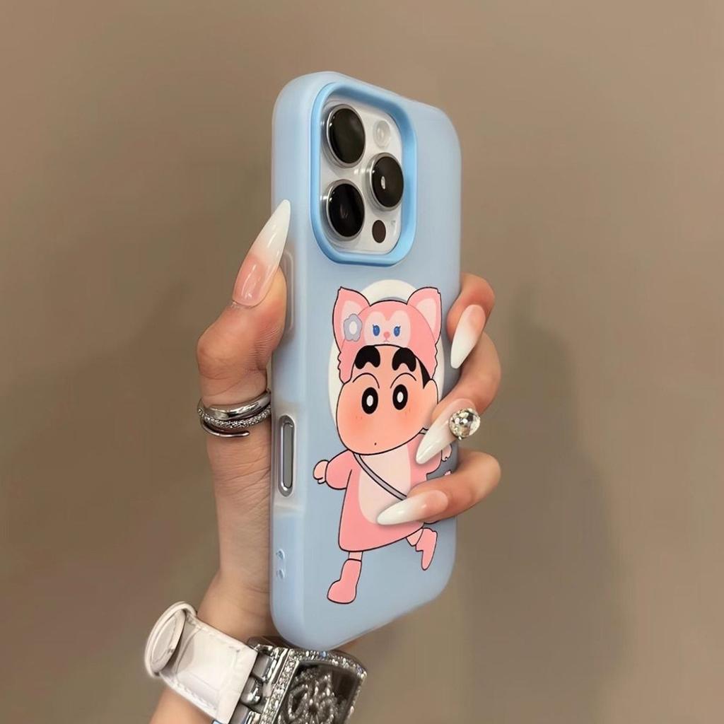Jelly Magnetic Two-in-one Mobile Phone Case, Anti-fall, Minimalist Style, Internet Celebrity Soft Case, Cute, Fresh, Personalized, Skin-feeling Matte