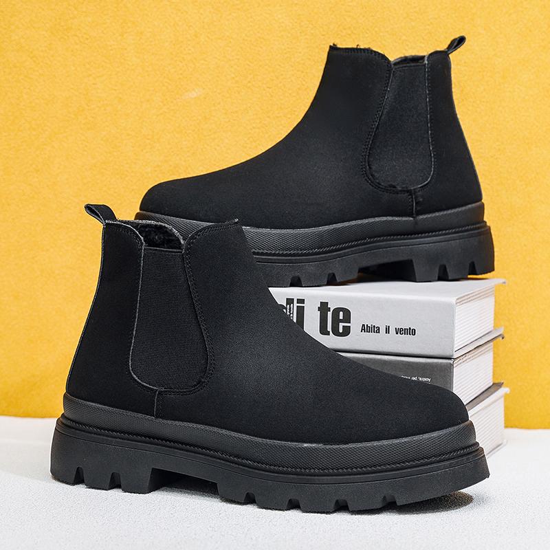 2026 Bottines Chelsea à Plateforme de Haute Qualité pour Homme Chaussures de Designer de Luxe Bottines pour Homme Talon Plat Chaud Décontracté Élégant