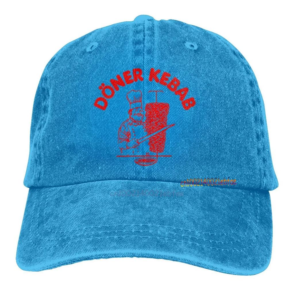Döner Kebab Grafik Baseball Caps Unisex Lässige Snapback Mütze Lustige Herren Baumwoll-Trucker-Caps Outdoor Sportkappe Hip Hop Denim Hüte