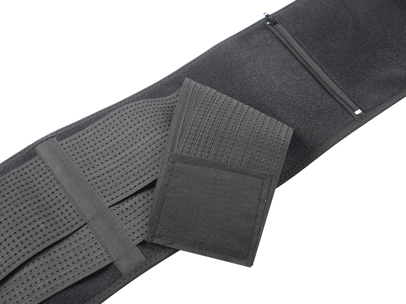 Factory Price Custom New Design Slimming Waist Trimmer Slimming Silver Coating Waist Trainer Belt back support чёрный