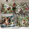 New Christmas Pillowcases Living Room Printed Decorative Pillowcases Nordic Christmas Pillowcases