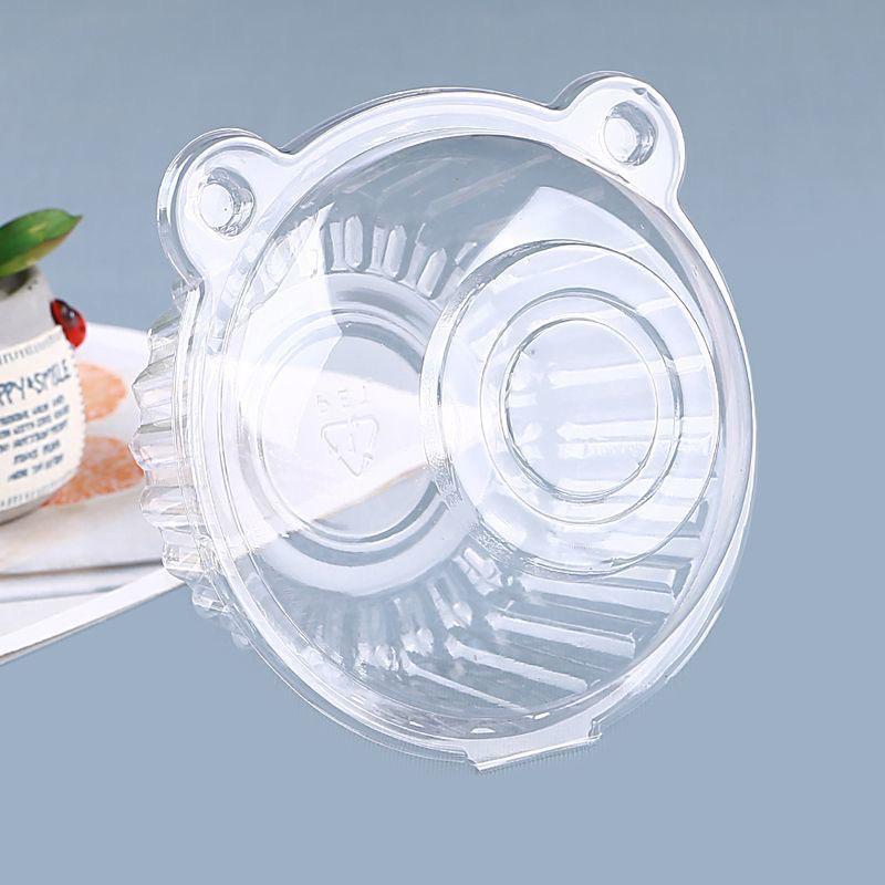 100 Pcs Cake Slice Boxes Cupcake Slice Container Square Individual Single Dessert Box Triangular Sandwich Cheesecake Storage Box