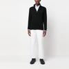 Polo Ralph Lauren Ss23 Pattern Logo Embroidered Print Half-Zip Pullover Long Sleeve Sweatshirt Men sweatshirt Black 710859939003-003