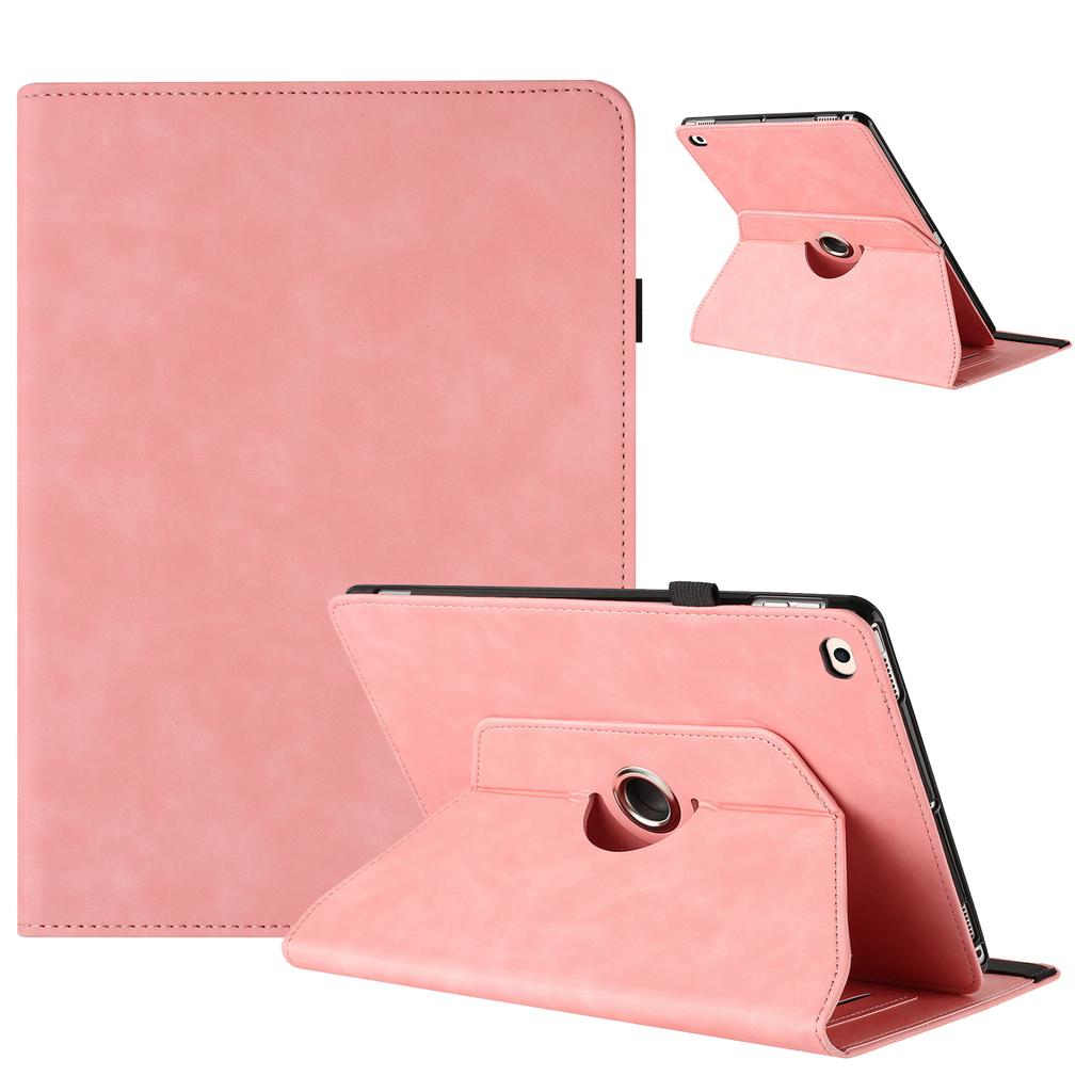 Tablet Case for iPad 9.7-inch (2018)/(2017)/iPad Air 2/Air (2013) Rotating Stand Solid Color PU Leather Cover
