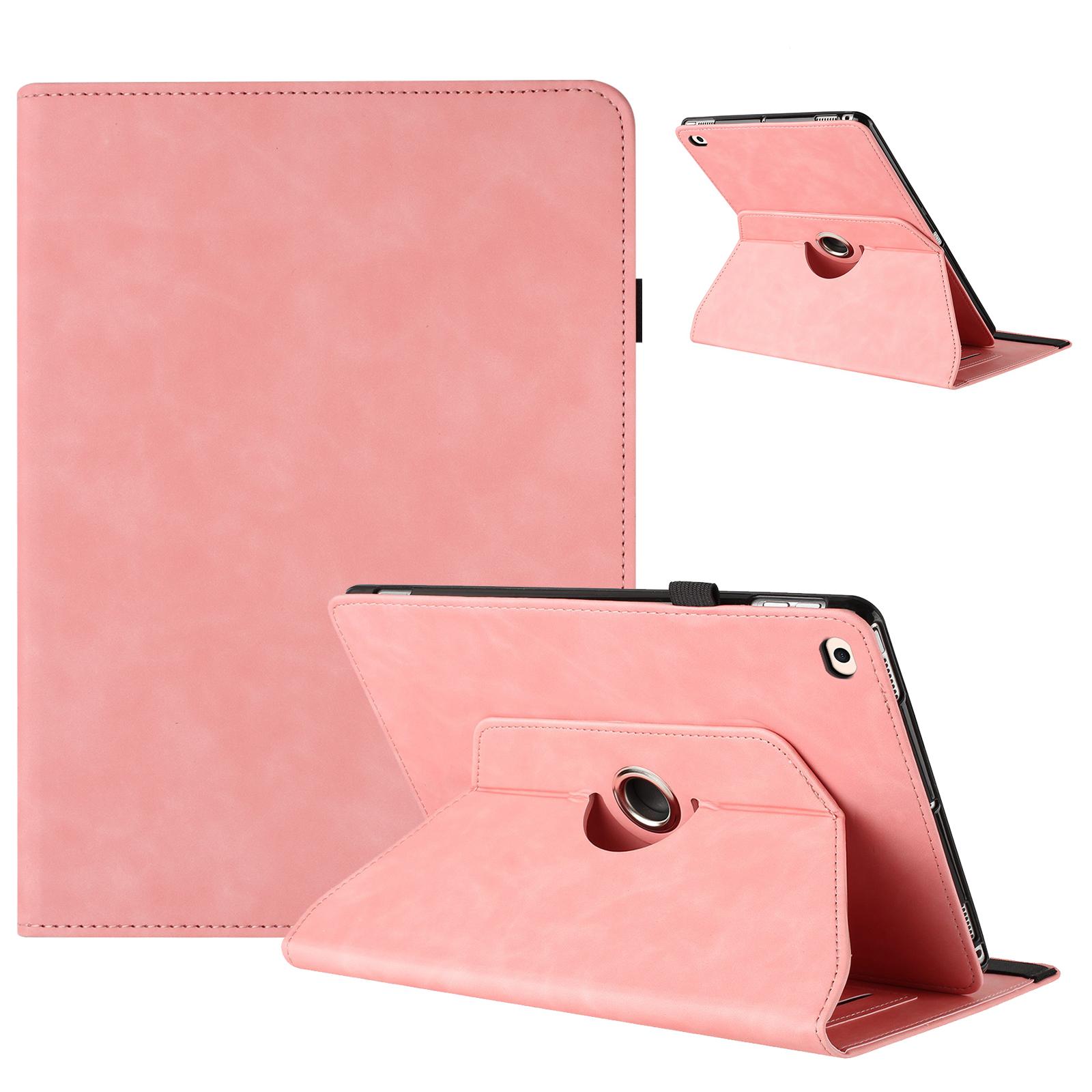 

Tablet Case for iPad 9.7-inch (2018)/(2017)/iPad Air 2/Air (2013) Rotating Stand Solid Color PU Leather Cover C