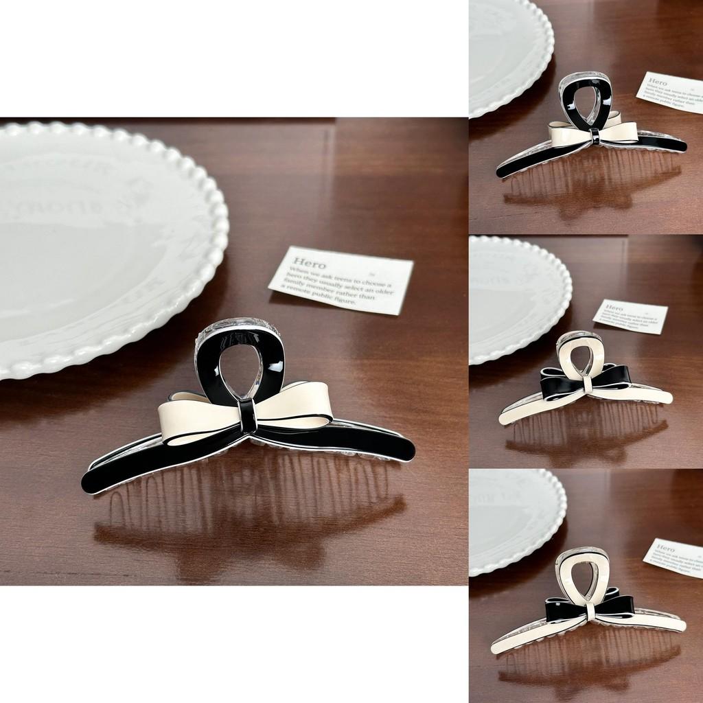 Premium Acetate Hair Claw Clip With Beautiful Bow For Sophisticated Women's Hair Accessories