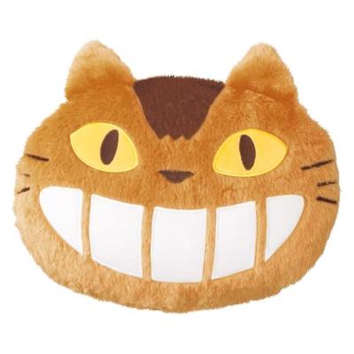 Marushin Ghibli My Neighbor Totoro Cushion, H24.5 X W35cm, Ghost Cat Bus Design, Low-Rebound, 1145007300