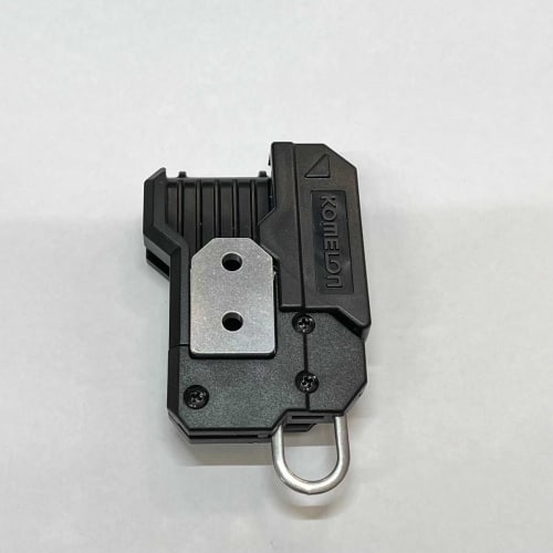 Male fittings for one-touch tool holders, compatible with slim holders (machined aluminum, 2 pieces)