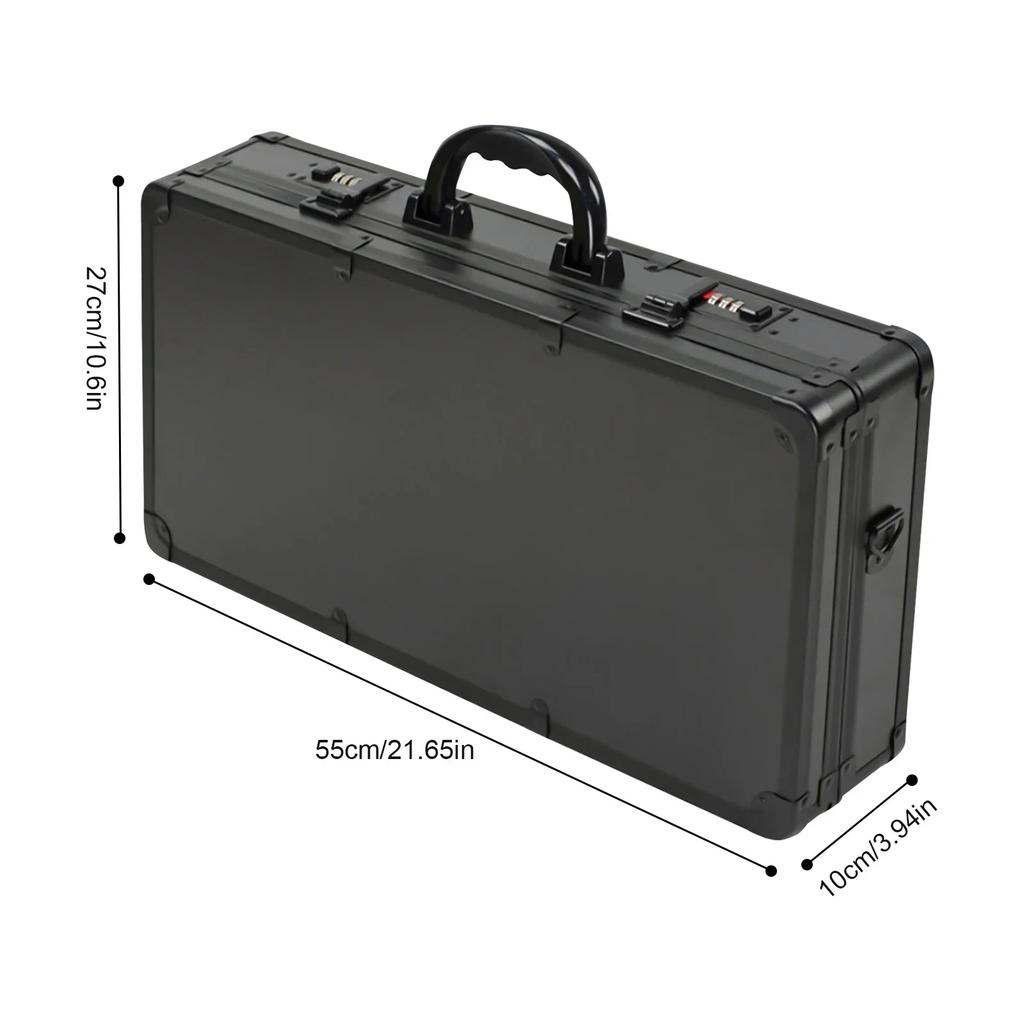 Hairdressing Tool Kit Barber Travel Organizer Tool Box Salon Clipper Trimmer Holder Organizer Box with Shoulder Strap & Lock