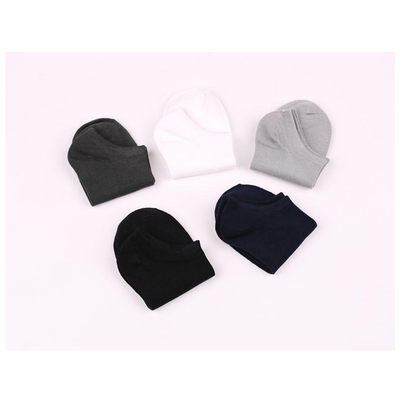 5 Pairs High Quality Men's Bamboo Fiber Socks Business Short Breathable Ankle Socks Male Boat Socks EU38-45