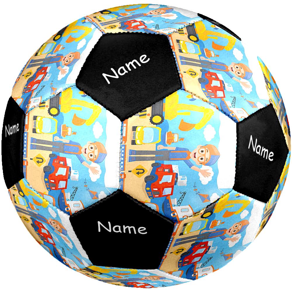 Custom Name Blippi Theme Size 5 Soccer Ball, Suitable for Both Indoor and Outdoor Matches, a Gift Suitable for Everyone.
