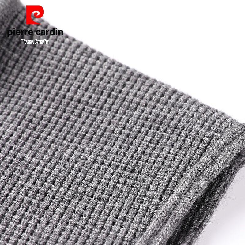 Pierre Cardin Herr Enfärgad Stickad Väst med Huvuva