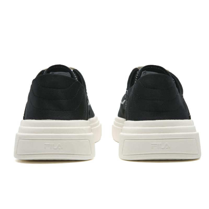 FILA MILANO Breathable Lightweight Low top Canvas Shoes Men's Black/Micro White F12M622309FBW