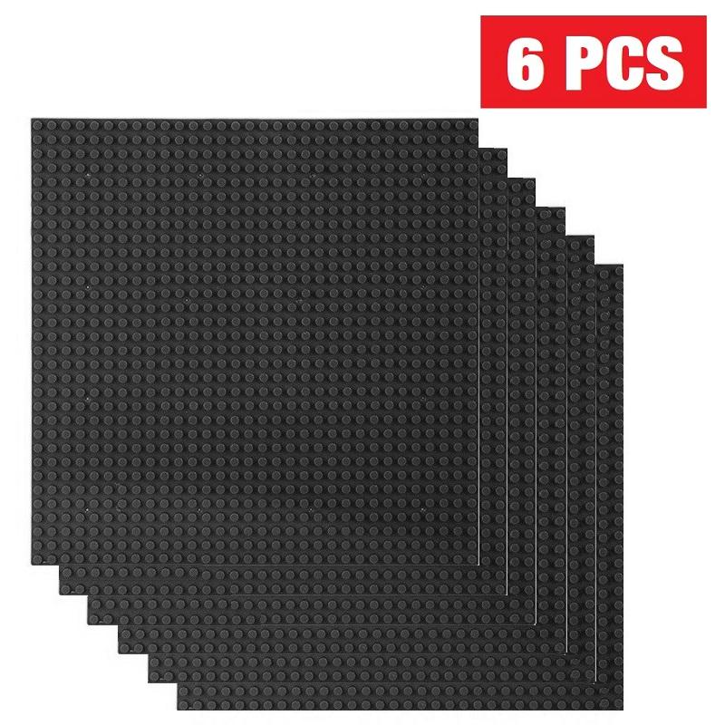 6PCS Classic Base Plate 32x32 16x32 Dots Baseplate Bricks DIY Assembly ABS Plastic Building Blocks Compatible Brand Figures City