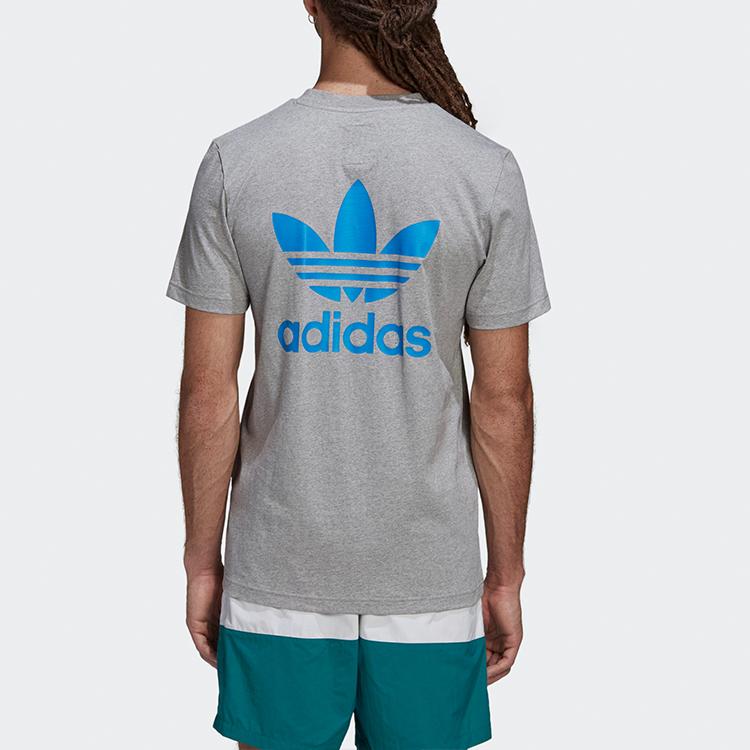 Adidas Originals X Noah Trefoil Collaboration Short Sleeve T-Shirt Men Tops Grey GE1262