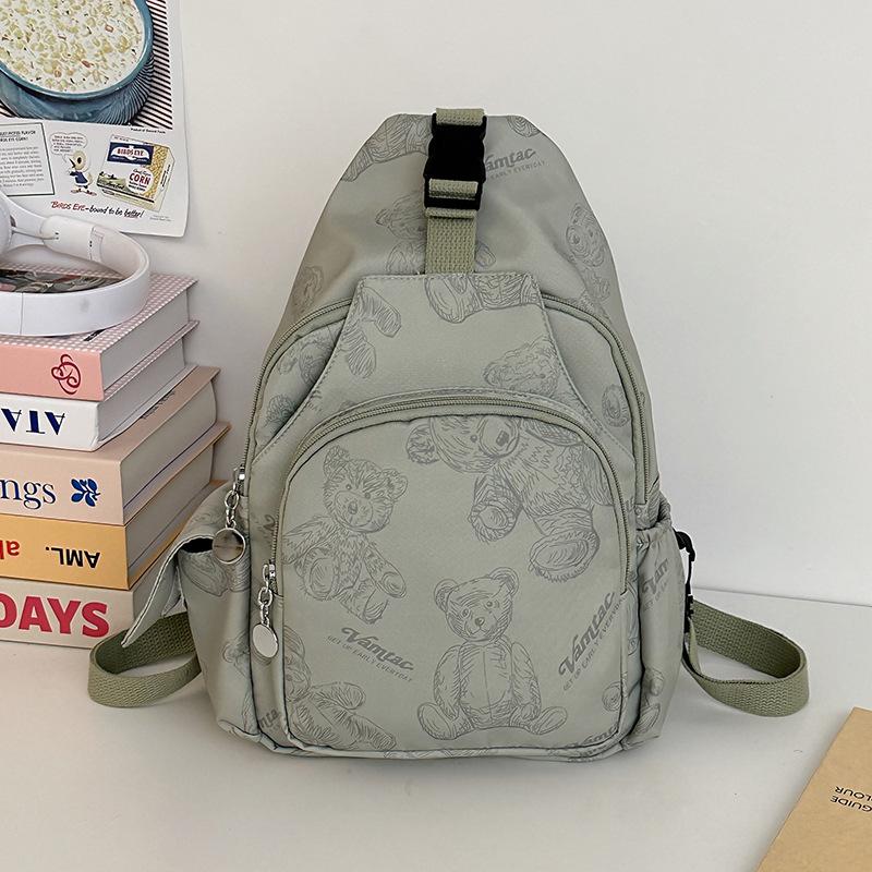 

Backpack women s new casual fashion commuter messenger bag large capacity breast bag outdoor shoulder bag student small backpack