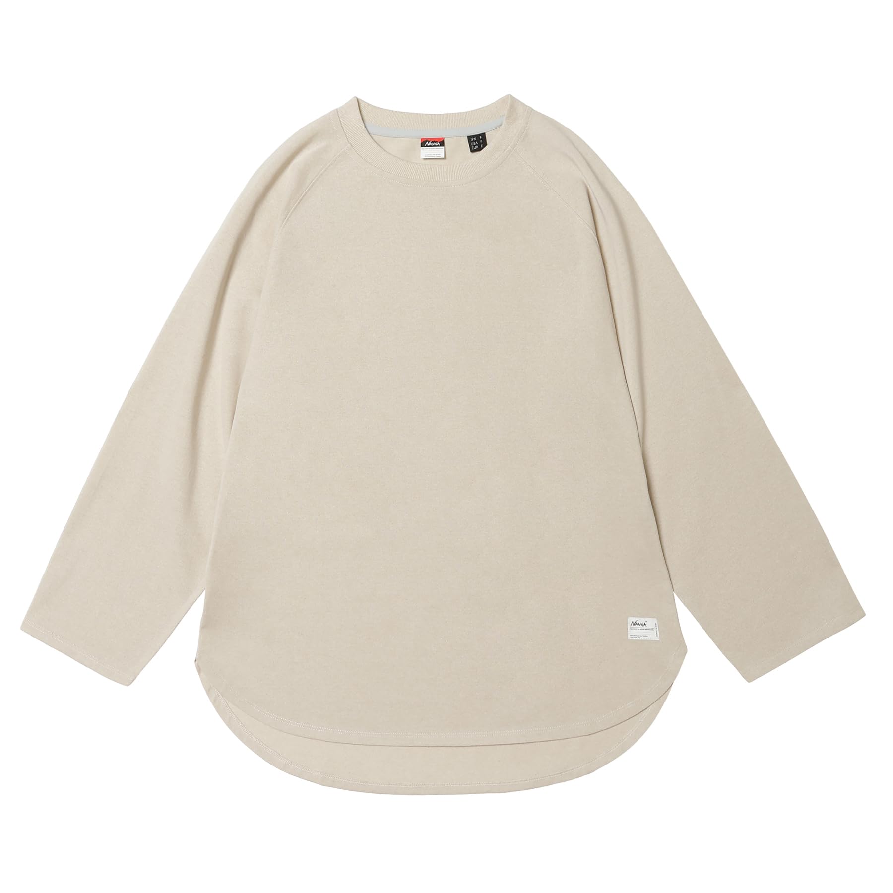 

Eco Hybrid Raglan Sleeve Tunic Tee [NANGA] (Женский) (FREE, BEG)