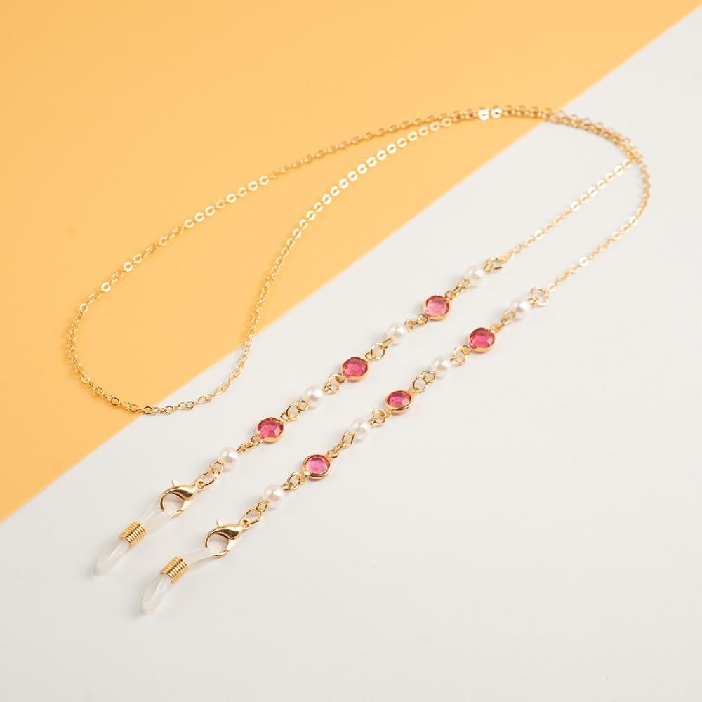Metal Sunglasses Chain Pearl Glasses Straps Fasion Eyewear Lanyard  Women