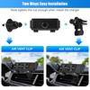 Dual Coil Car Wireless Charger Stand Car Phone Holder Mount 15W Fast Charging For Samsung Galaxy Z Fold 7 6 S26 S25 iPhone 17