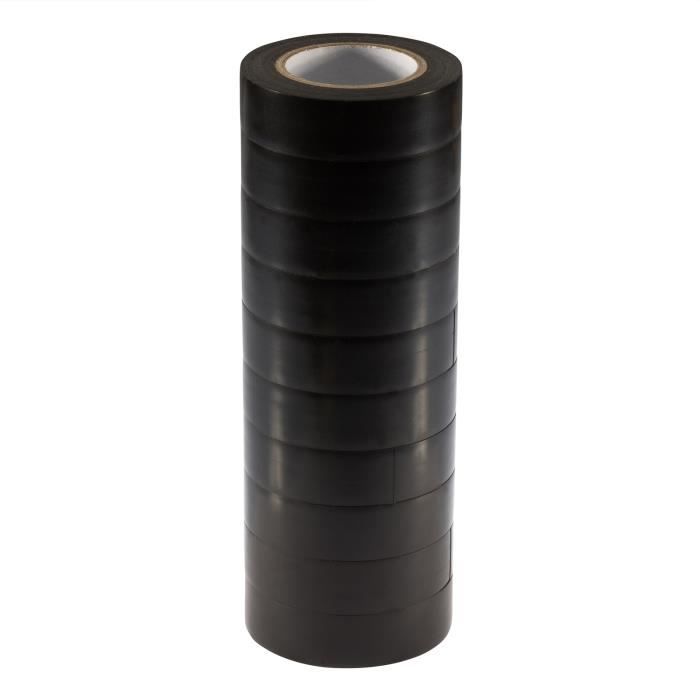 Bande isolante - POPPSTAR - 10m - PVC - Noir - 18mm de large