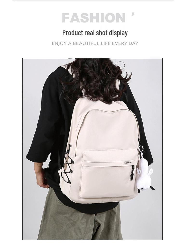 Sac à dos de voyage unisexe simple de grande capacité - Polyvalent pour les étudiants