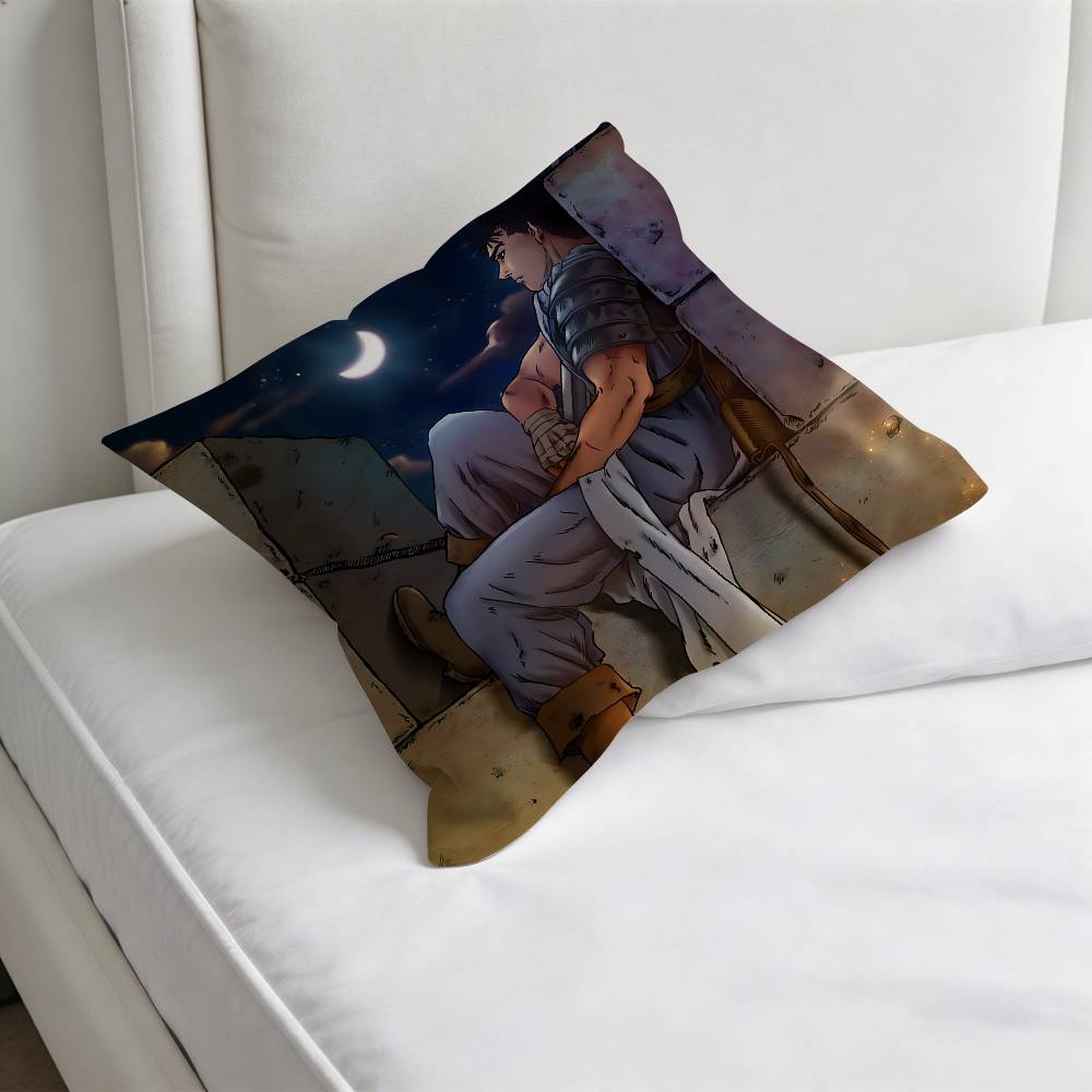 Cool BBerserk Guts Decorative Square Pillow Cover Modern Cushion Case for Living Room Bedroom