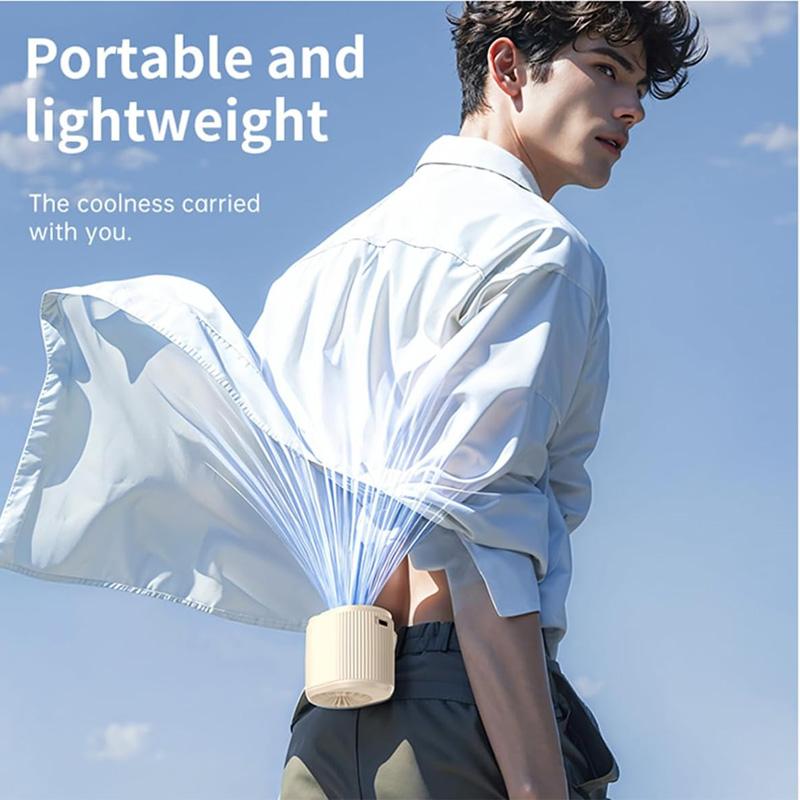 Portable Waist Fan Shirt Fan Hanging Neck Fan Rechargeable Speed Powerful Belt Fan Cool Clip Fan for Sports Outdoor Working