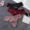 3 Pcs Sexy Panties For Woman Lingerie Lady G-string Lace Female Thongs Underwear Ladies Intimates Free Shipping