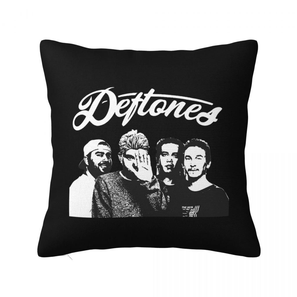 Metal Punk Rock Deftones Square Pillowcase Cushion Cover Pillow Case Throw Pillow Cover for Home Bedroom Car