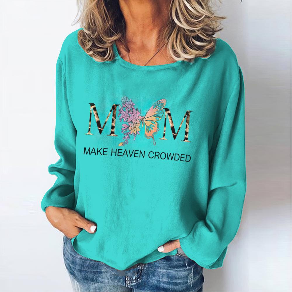 

Футболка с длинным рукавом и принтом бабочки, женская хлопковая футболка с круглым вырезом, свободная базовая женская одежда, осенняя повседневная уличная одежда XL