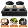 2Pcs Foam Cup Holder Tray Commercial Grade Combination 3 Hole 5 Hole Take Out Drink Carrier Drink Cup Holder Milk Tea Coffee