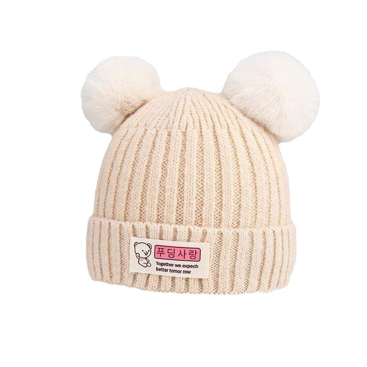 Baby hat autumn and winter cute super cute newborn infant fetal hat male and female baby wool hat newborn knitted hat