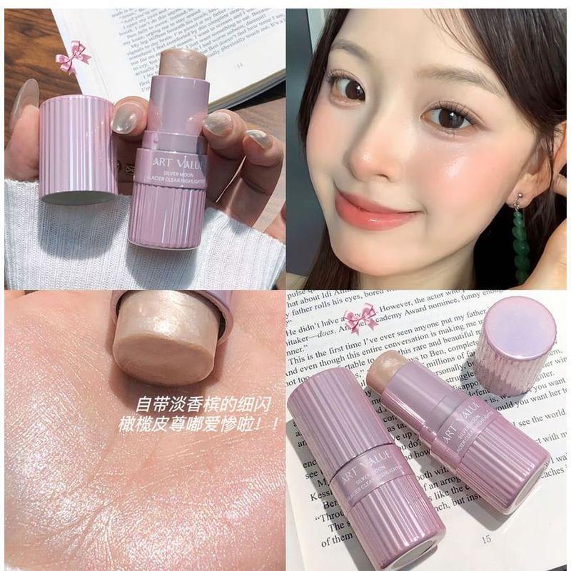 Valeur Artistique - Bâton Highlighter Clair Lune d'Argent - 3 Couleurs