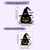 Halloween Pvc Pumpkin Witch Hat Spider Switch Sticker Living Room Decor Wall