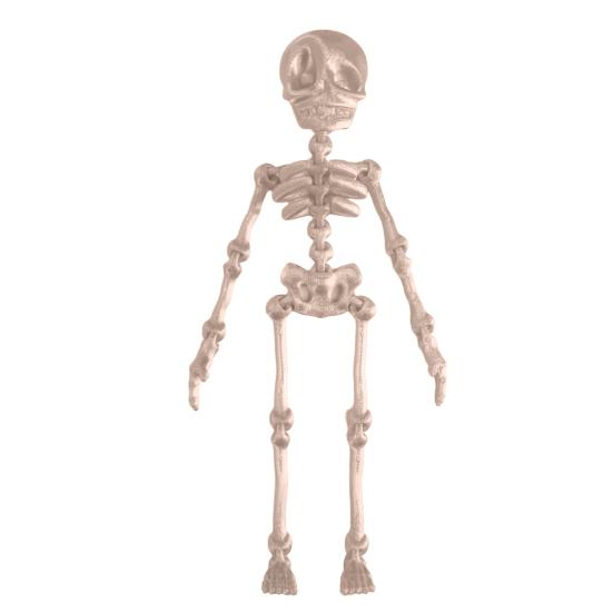 3D Printed Skeleton Refrigerator Magnet Halloween Poseable Skeleton Figurine with Movable Joints
