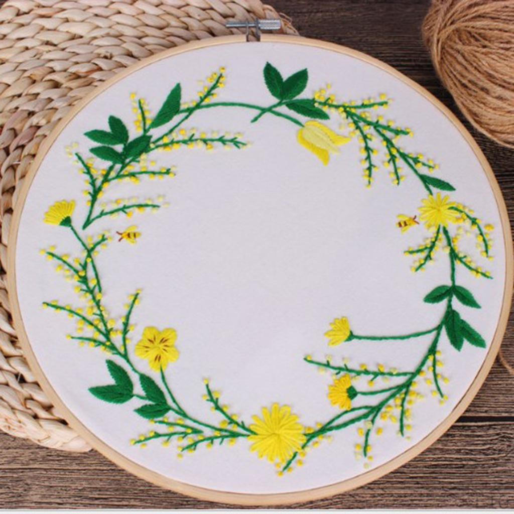 Runda Träbroderibågar Stygn - 13,8 cm