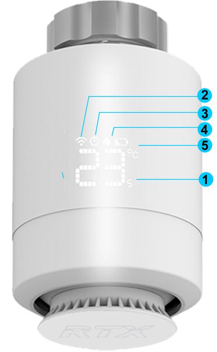 RTX Thermostatic Head Smart Thermostat ZigBee TUYA Smart