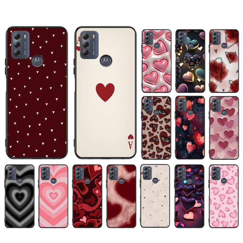 Phone Case For Moto G86 G85 G75 G15 G05 G56 G72 G53 G54 G84 G60 G31 G32 G24 G 5G G Play Love Heart