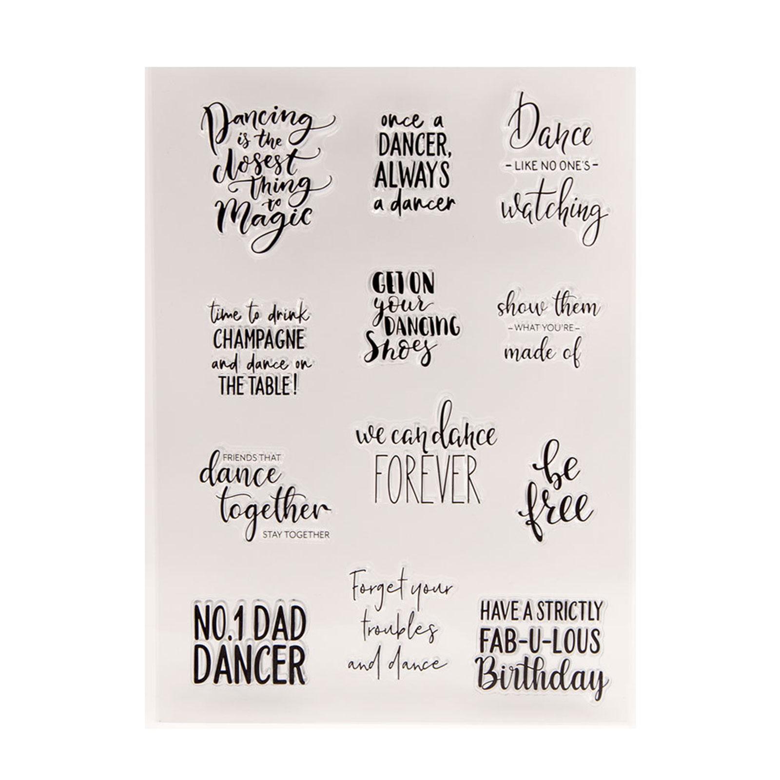 

Танцующие силиконовые штампы Прозрачные штампы для скрапбукинга для изготовления рождественских открыток DIY Скрапбукинг Фотоальбом Приглашение