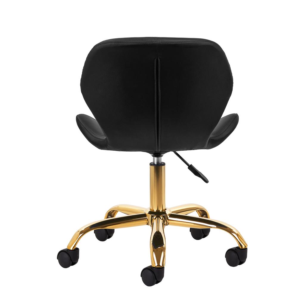 Taboret Kosmetyczny Qs-06G Złoto Czarny