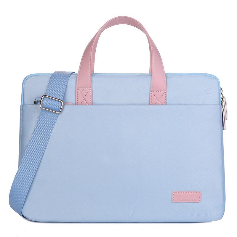 Women's Lightweight Macaron Laptop Bag, Sleek Design, Ideal for Business Commutes