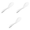 Set aus 3 flachen Löffeln x Chinesisch verstärktes Setomonohonpo [17 3,5 cm] Löffel, Porzellan,