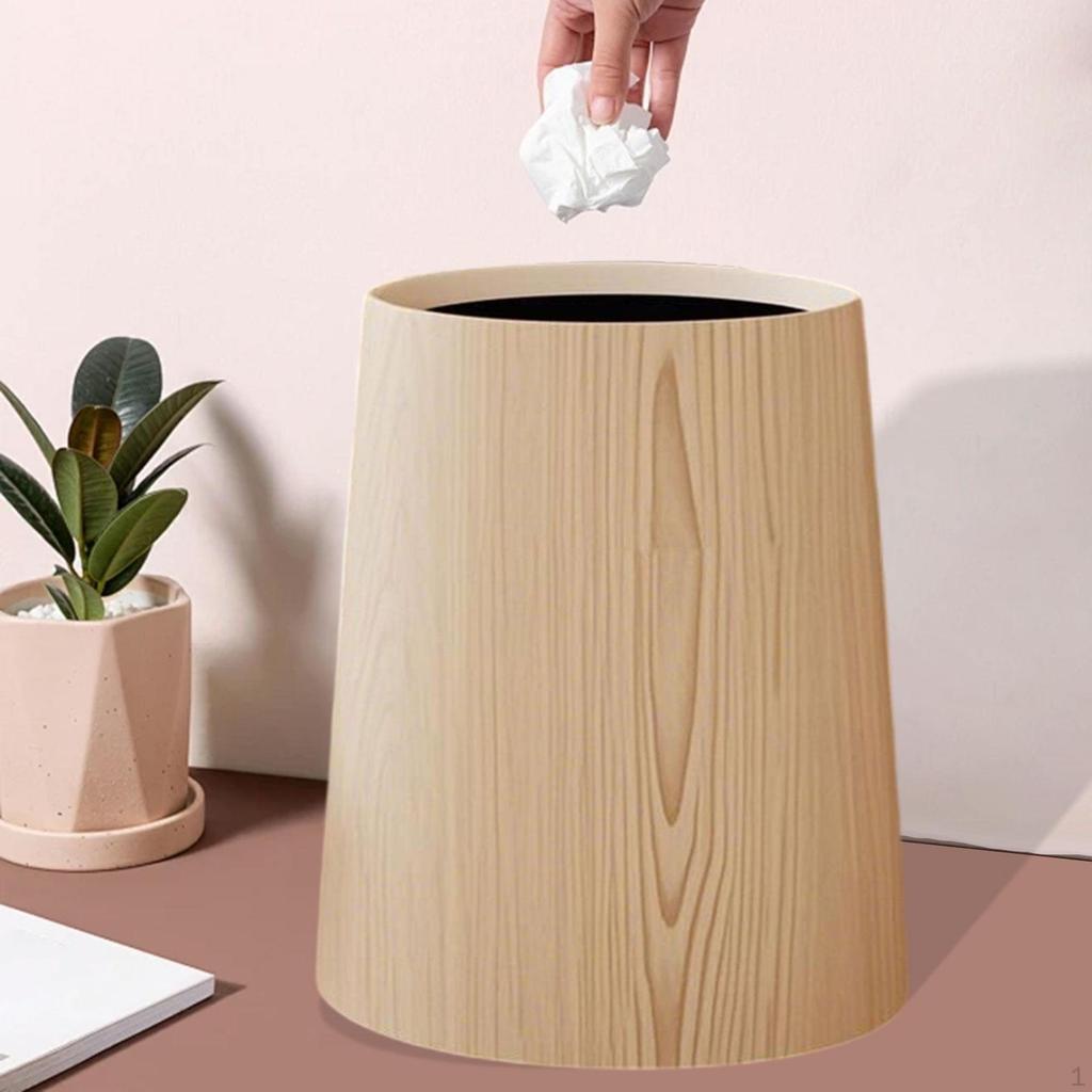 Household Trash Bin Bathroom Can Reusable Stylish Removable Inner Wastebasket Toilet Paper