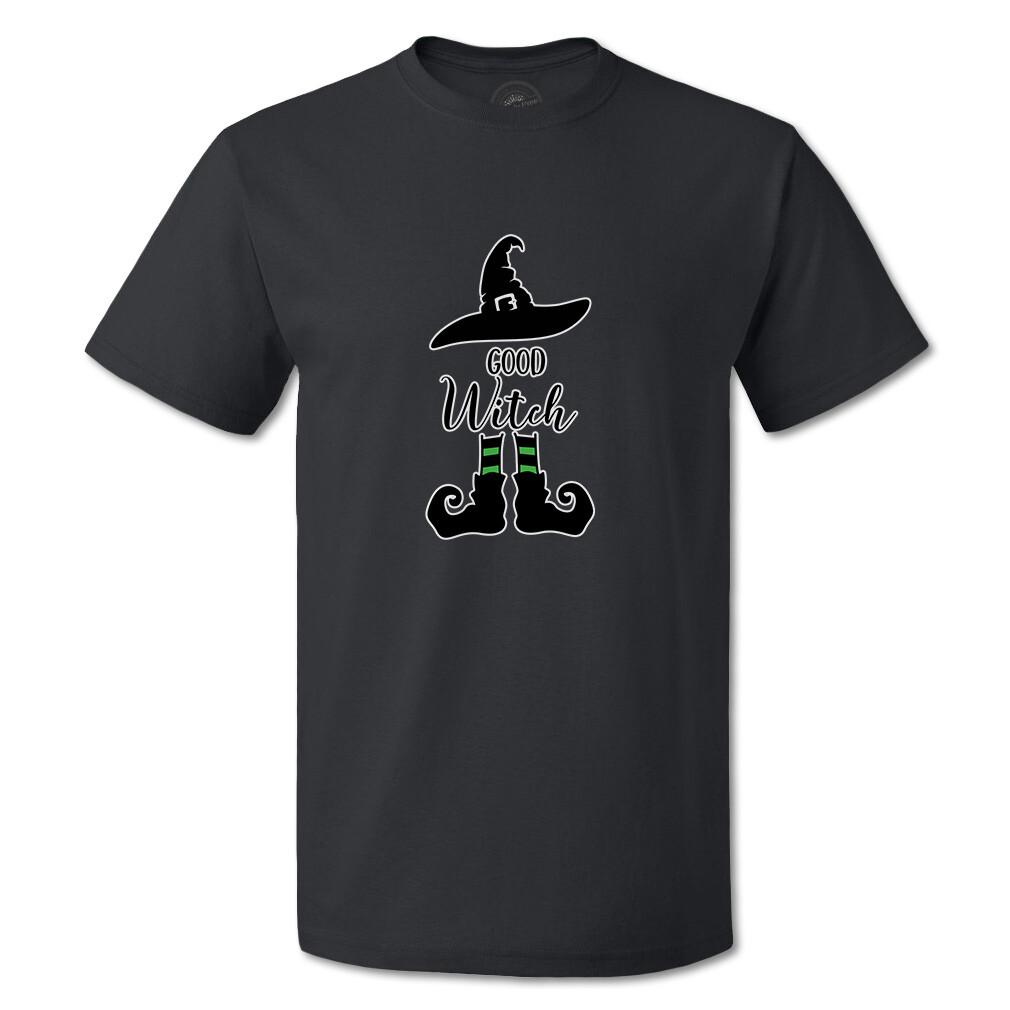 Funny Graphic T Shirts Witches Good Witch with Halloween Hat Cotton Casper Top XXL