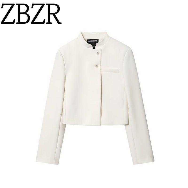 Zbzr Autumn New Women clothes Western Style Fashion Temperament Versatile Solid Short Blazers 5247841