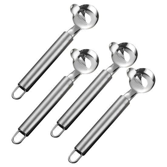 Stainless Steel Cactus Peeler Spoon Shaped Nopales Peeler Ergonomic Handle Noodle Cutter Pie Crust Slicer Versatile Kitchen Gadget