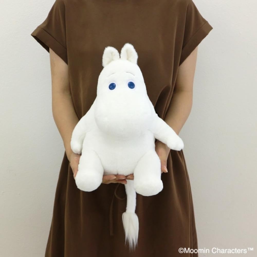 Sekiguchi Moomin Marshmallow Plush Toy, Moomin, Medium