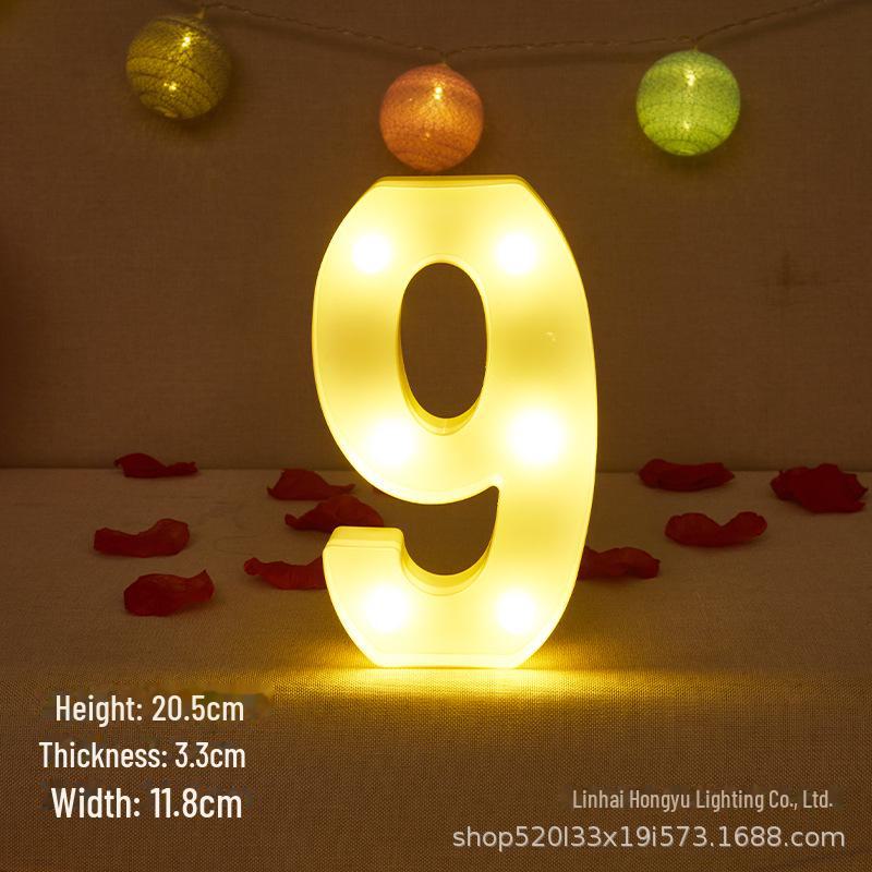 26 English Letter Night Lamp for Wedding Proposal or Decor